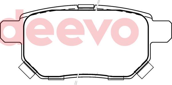 DEEVO BP79860 - Brake Pad Set, disc brake autospares.lv
