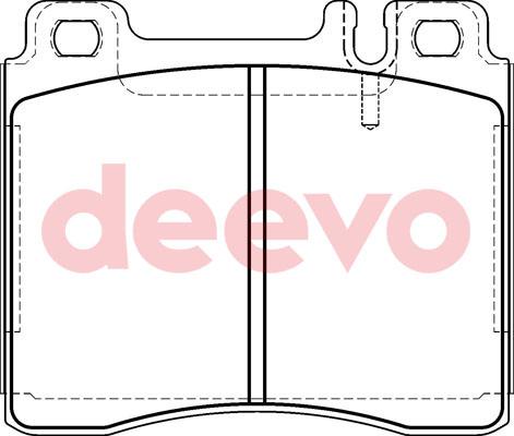 DEEVO BP74600 - Brake Pad Set, disc brake autospares.lv