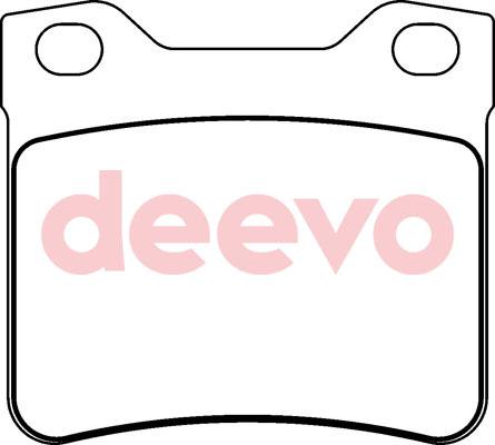 DEEVO BP74340 - Brake Pad Set, disc brake autospares.lv