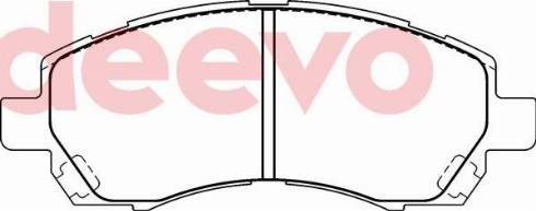 DEEVO BP75460 - Brake Pad Set, disc brake autospares.lv