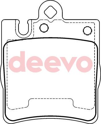 DEEVO BP75420 - Brake Pad Set, disc brake autospares.lv
