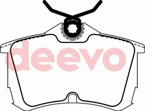 DEEVO BP75260 - Brake Pad Set, disc brake autospares.lv