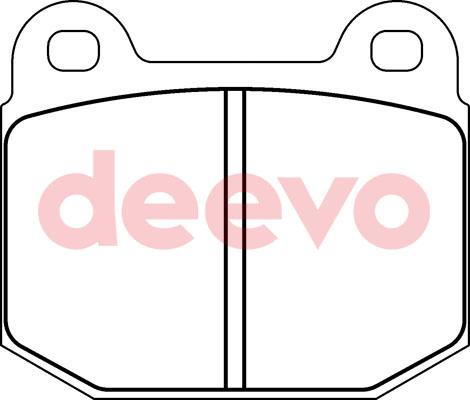 DEEVO BP75760 - Brake Pad Set, disc brake autospares.lv