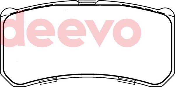 DEEVO BP75780 - Brake Pad Set, disc brake autospares.lv