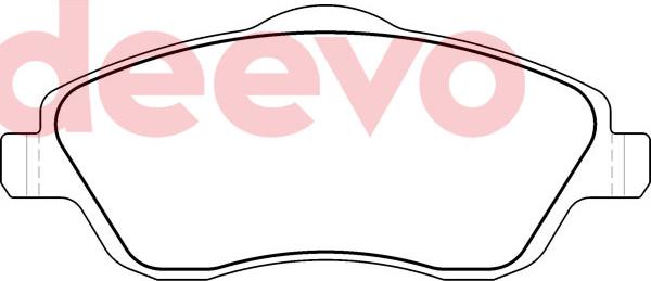 DEEVO BP76500 - Brake Pad Set, disc brake autospares.lv