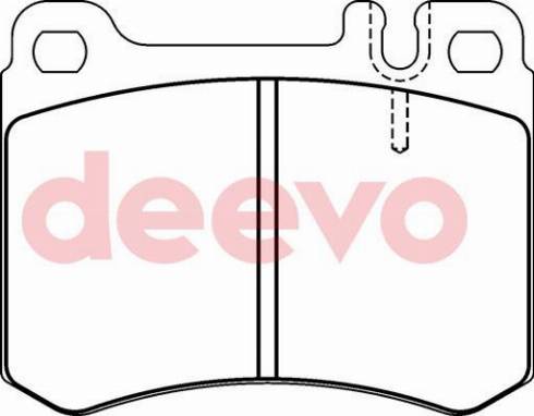 DEEVO BP70880 - Brake Pad Set, disc brake autospares.lv