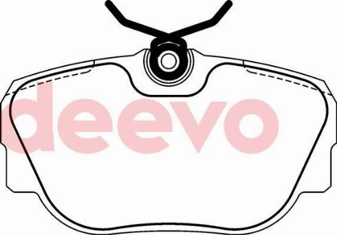 DEEVO BP71460 - Brake Pad Set, disc brake autospares.lv