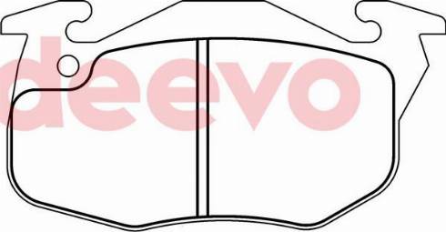 DEEVO BP71180 - Brake Pad Set, disc brake autospares.lv