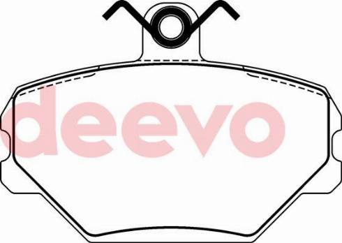 DEEVO BP71700 - Brake Pad Set, disc brake autospares.lv