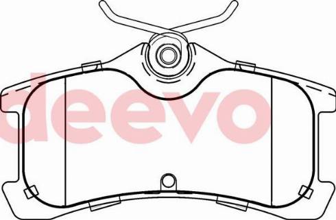 DEEVO BP78440 - Brake Pad Set, disc brake autospares.lv