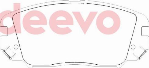 DEEVO BP78660 - Brake Pad Set, disc brake autospares.lv