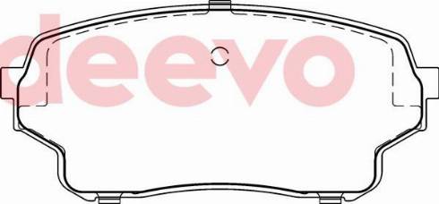 DEEVO BP78300 - Brake Pad Set, disc brake autospares.lv