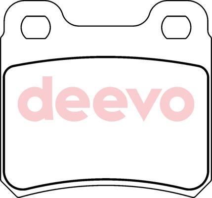 DEEVO BP73880 - Brake Pad Set, disc brake autospares.lv