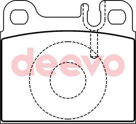 DEEVO BP73380 - Brake Pad Set, disc brake autospares.lv