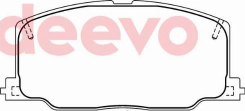 DEEVO BP73740 - Brake Pad Set, disc brake autospares.lv