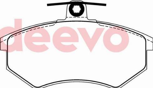 DEEVO BP72140 - Brake Pad Set, disc brake autospares.lv