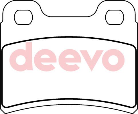 DEEVO BP72840 - Brake Pad Set, disc brake autospares.lv