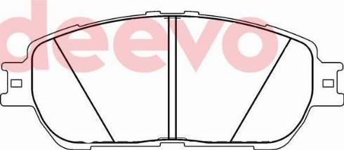 DEEVO BP77900 - Brake Pad Set, disc brake autospares.lv