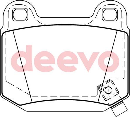 DEEVO BP77520 - Brake Pad Set, disc brake autospares.lv