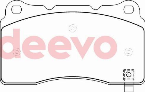 DEEVO BP77060 - Brake Pad Set, disc brake autospares.lv