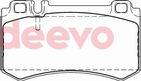 DEEVO BP77840 - Brake Pad Set, disc brake autospares.lv