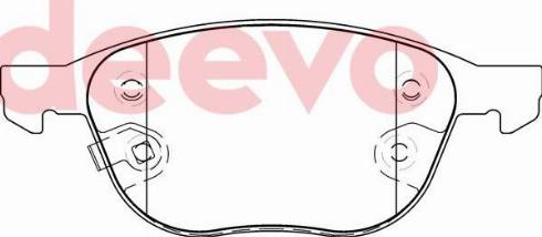 DEEVO BP77360 - Brake Pad Set, disc brake autospares.lv