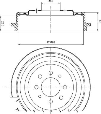 DEEVO BT80800 - Brake Disc autospares.lv