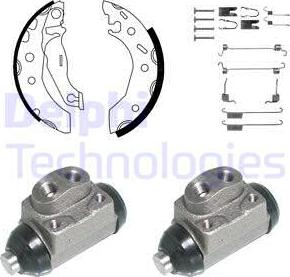 Delphi KP949 - Brake Shoe Set autospares.lv