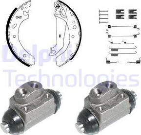 Delphi KP947 - Brake Shoe Set autospares.lv