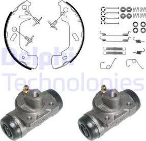 Delphi KP954 - Brake Shoe Set autospares.lv