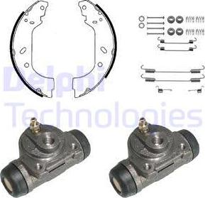 Delphi 906 - Brake Shoe Set autospares.lv