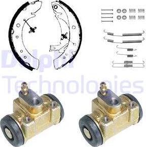 Delphi KP902 - Brake Shoe Set autospares.lv