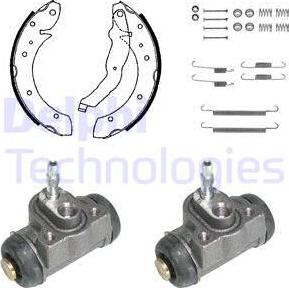 Delphi 910 - Brake Shoe Set autospares.lv