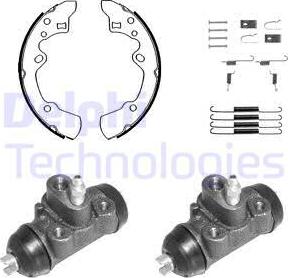 Delphi 913 - Brake Shoe Set autospares.lv