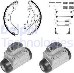 Delphi 917 - Brake Shoe Set autospares.lv