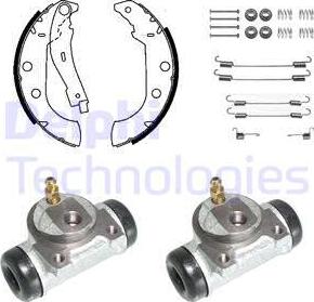 Delphi KP934 - Brake Shoe Set autospares.lv