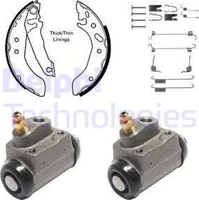 Delphi KP921 - Brake Shoe Set autospares.lv