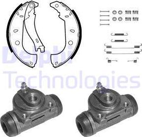 Delphi 927 - Brake Shoe Set autospares.lv