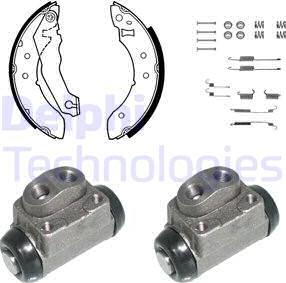 Delphi 699 - Brake Shoe Set autospares.lv