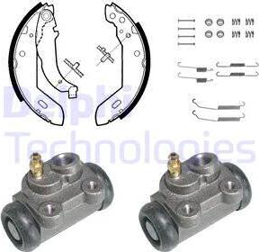 Delphi 650 - Brake Shoe Set autospares.lv