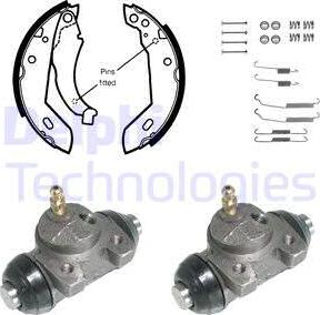 Delphi 666 - Brake Shoe Set autospares.lv