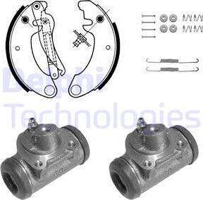 Delphi 682 - Brake Shoe Set autospares.lv