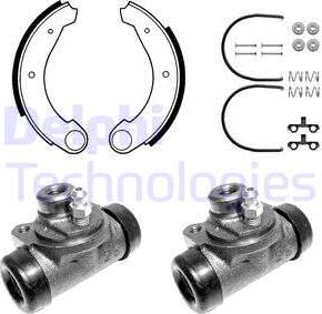 Delphi 639 - Brake Shoe Set autospares.lv