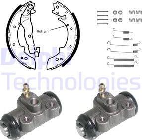 Delphi KP638 - Brake Shoe Set autospares.lv