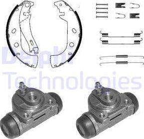 Delphi 1056 - Brake Shoe Set autospares.lv