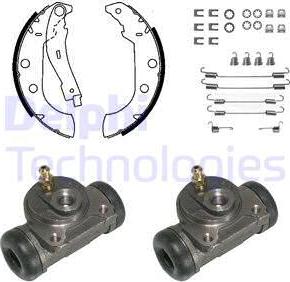 Delphi KP1058 - Brake Shoe Set autospares.lv