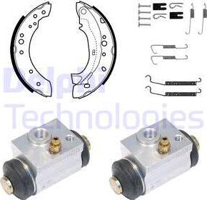 Delphi KP1078 - Brake Shoe Set autospares.lv