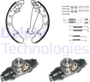 Delphi KP849 - Brake Shoe Set autospares.lv