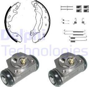 Delphi 846 - Brake Shoe Set autospares.lv