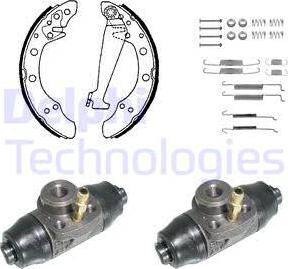 Delphi KP850 - Brake Shoe Set autospares.lv